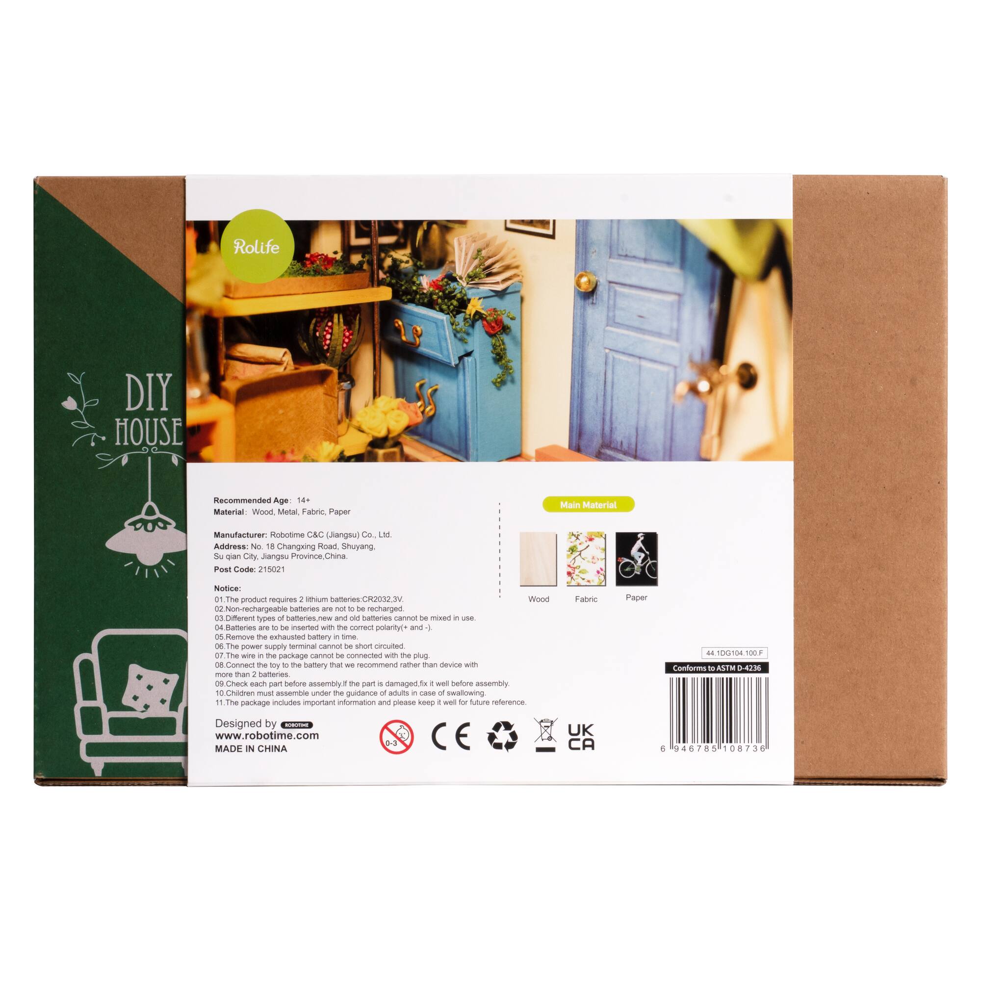 Rolife® Cathy's Flower House DIY Miniature House Kit